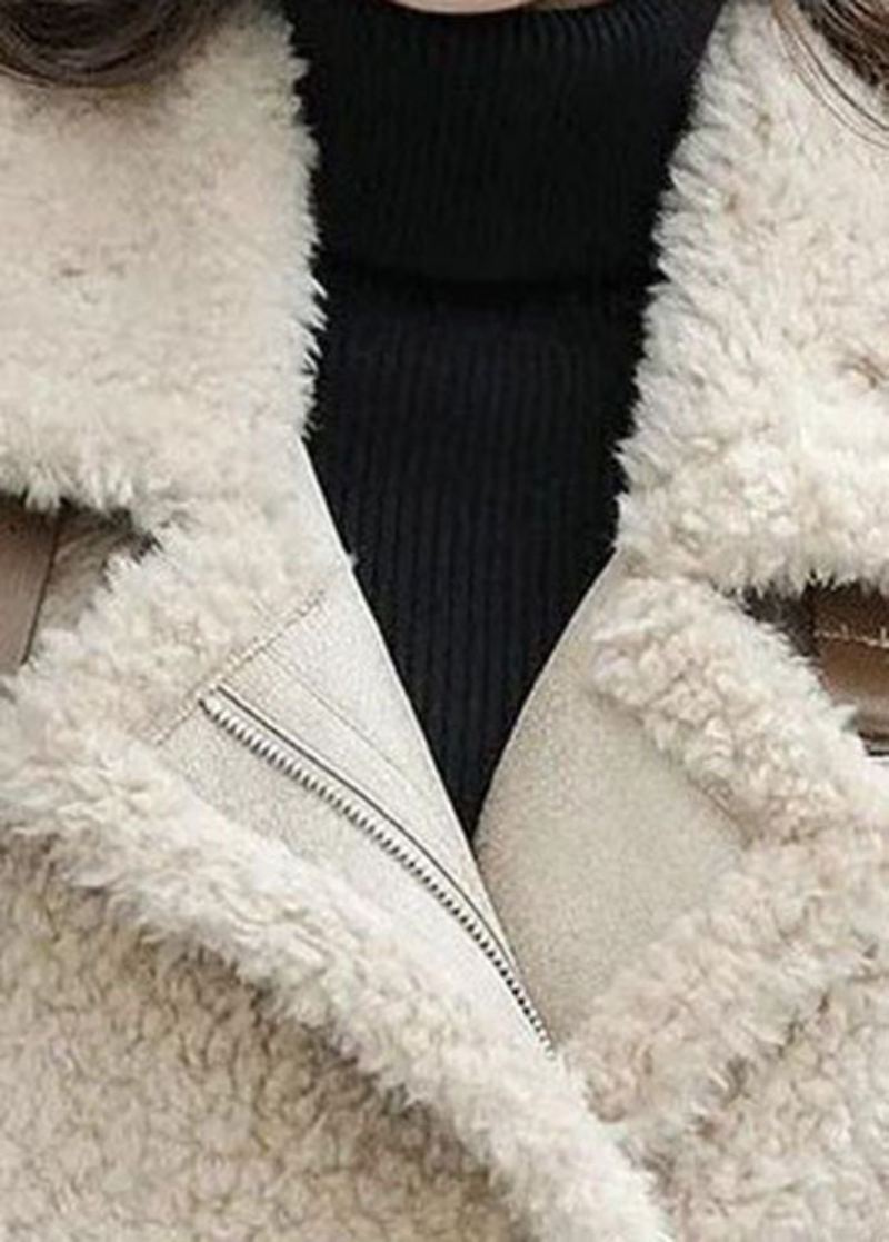 Czeska Kamizelka Zimowa Ze Sztucznego Futra W Kolorze Khaki Zapinana Na Zamek - Kurtki puchowe damskie