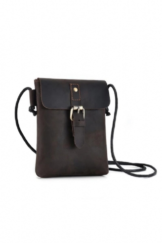 Oryginalna Skórzana Męska Torba Na Co Dzień W Stylu Vintage Mini Na Ramię Typu Crossbody