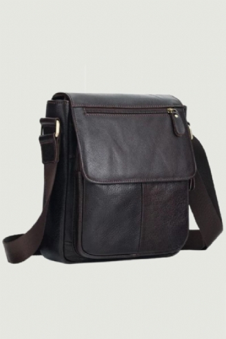 Oryginalne Skórzane Męskie Torebki W Stylu Vintage Z Klapką Torby Na Ramię Casual Messenger Torba Na