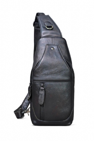 Skórzana Torba Podróżna Na Klatkę Piersiową Na Co Dzień Vintage Jedno Ramię Typu Cross-body Dla Mężczyzn