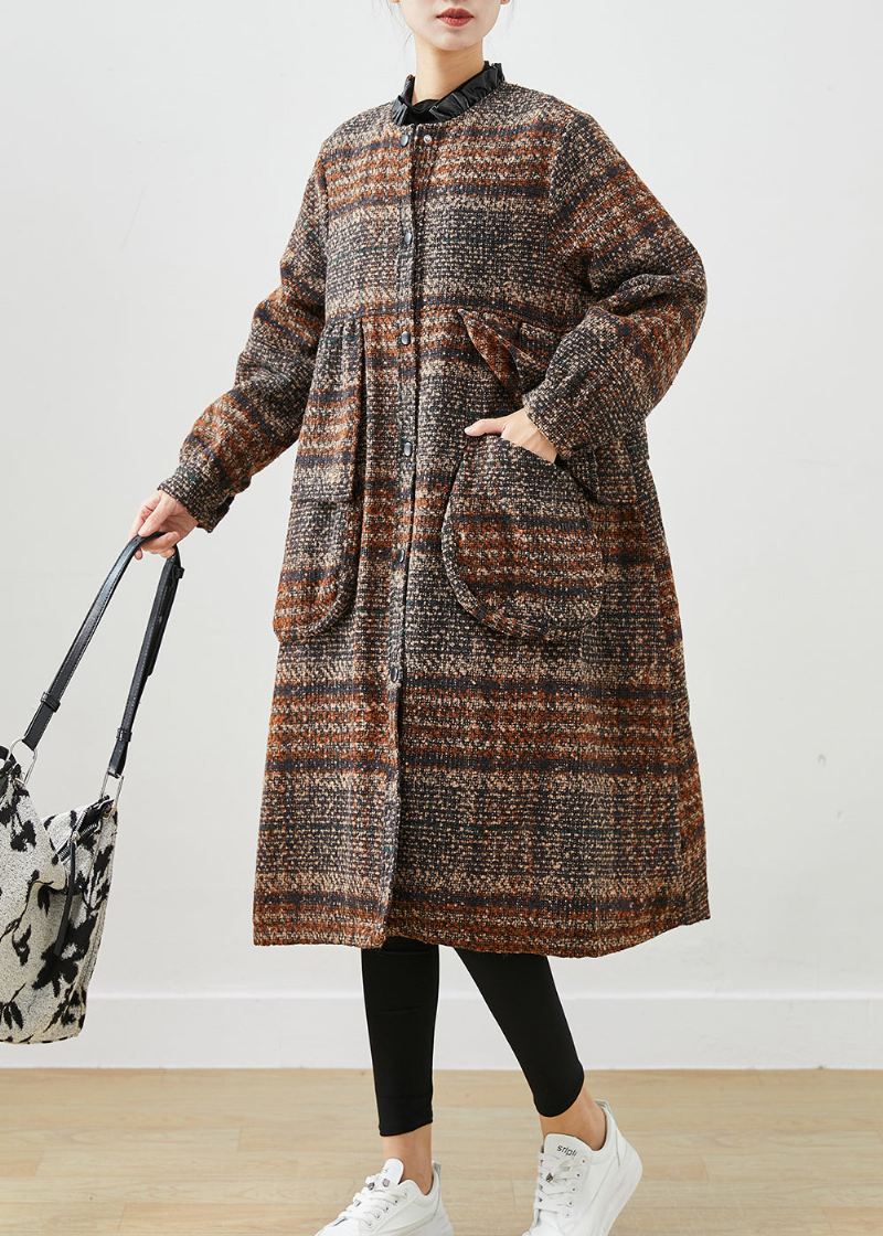 Plus Size Niebieskie Dżinsowe Oversize'owe Płaszcze Bawełniane Z Półrękawem - Płaszcze zimowe damskie