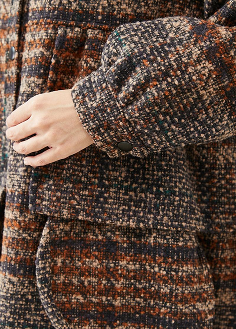 Plus Size Niebieskie Dżinsowe Oversize'owe Płaszcze Bawełniane Z Półrękawem - Płaszcze zimowe damskie